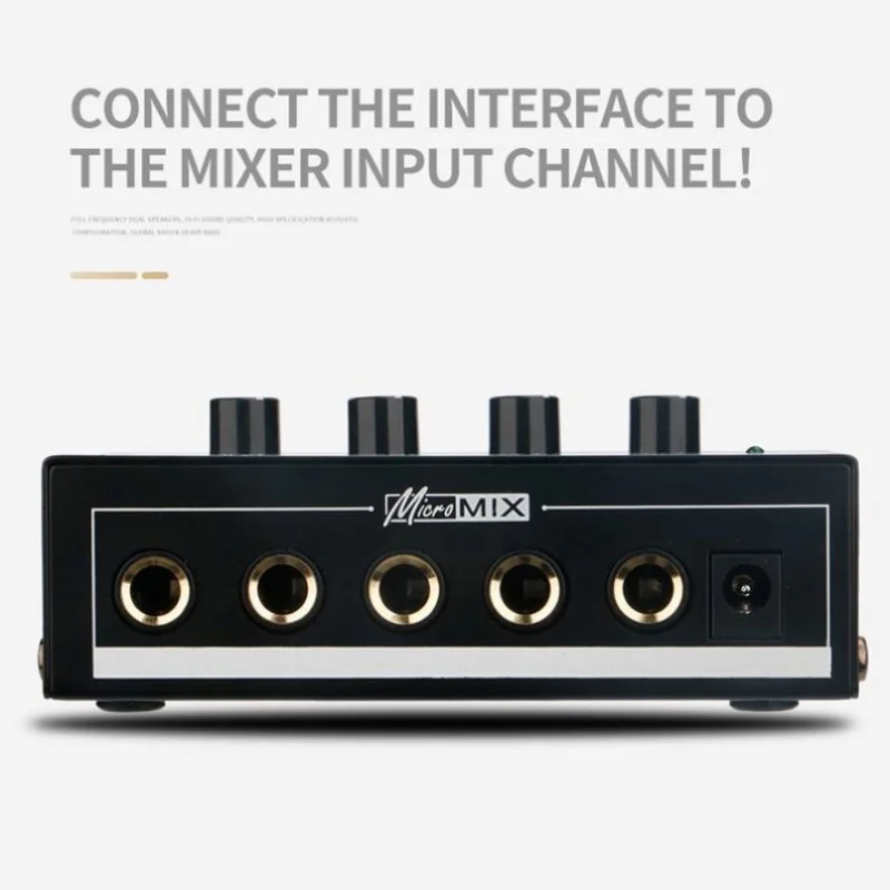 Portable Mini Turntable 12V Hifi Studios Musician Broadcasting Headphone Amplifier
