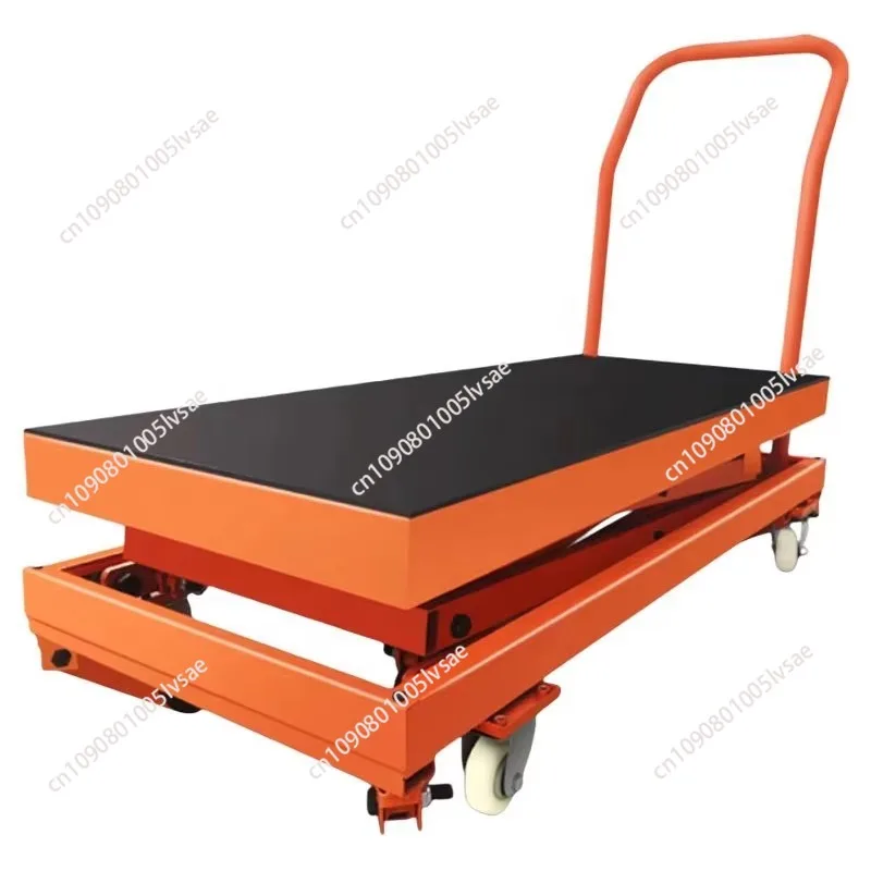 A new type of electric hydraulic scissor lift pedal mobile cargo loading trolley for hotels