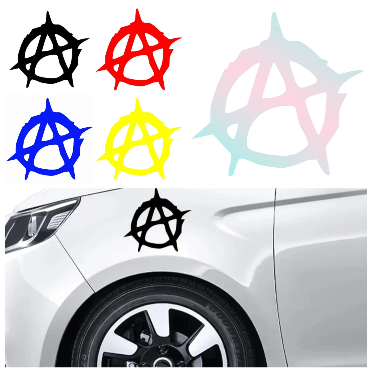 

Rebel Vinyl Car Decals-Reflective Stickers for Truck Bumper Motorcycle, Waterproof High Adhesion Anti-Fade Styling Accessories​