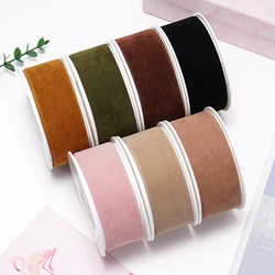 5 Yards 38mm Suede Ribbons For Bows DIY Craft Decoration Packaging Supplies. LP001