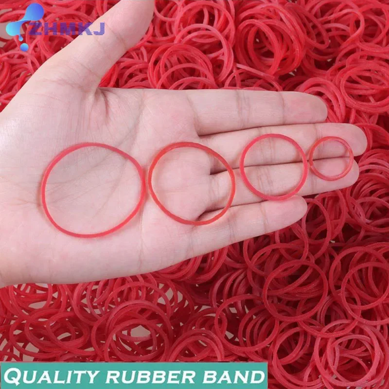 Red Fasteners Strong Elastic Rubber Bands Office Students School Stationery Supplies Diameter 19mm 25mm 32mm 40mm 50mm 60mm