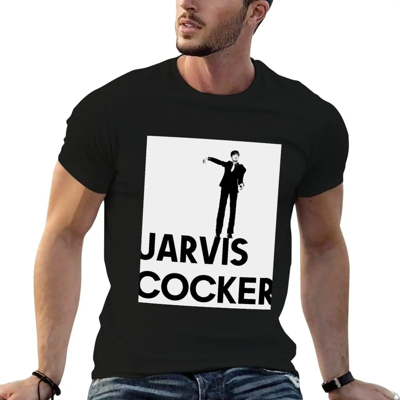 

Jarvis Cocker T-Shirt anime graphic shirts blue archive mens graphic t-shirts big and tall