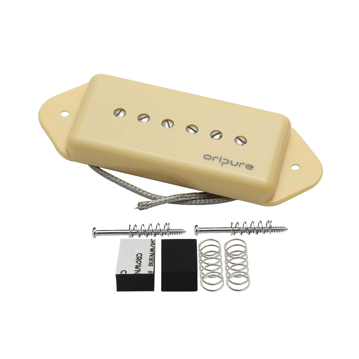 OriPure Alnico 2 Dog Ear P90 Guitar Pickup Soapbar Single Coil Pickup, Neck or Bridge Position Choose