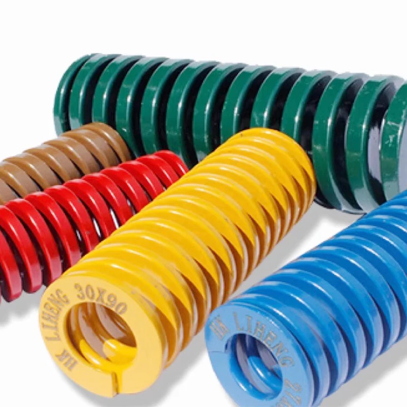 Creamily 1PCS Die Spring Spiral Stamping Compression Loading Mould Spring OD=18mm ID=9mm L=20-100mm Yellow/Blue/Red/Green/Brown
