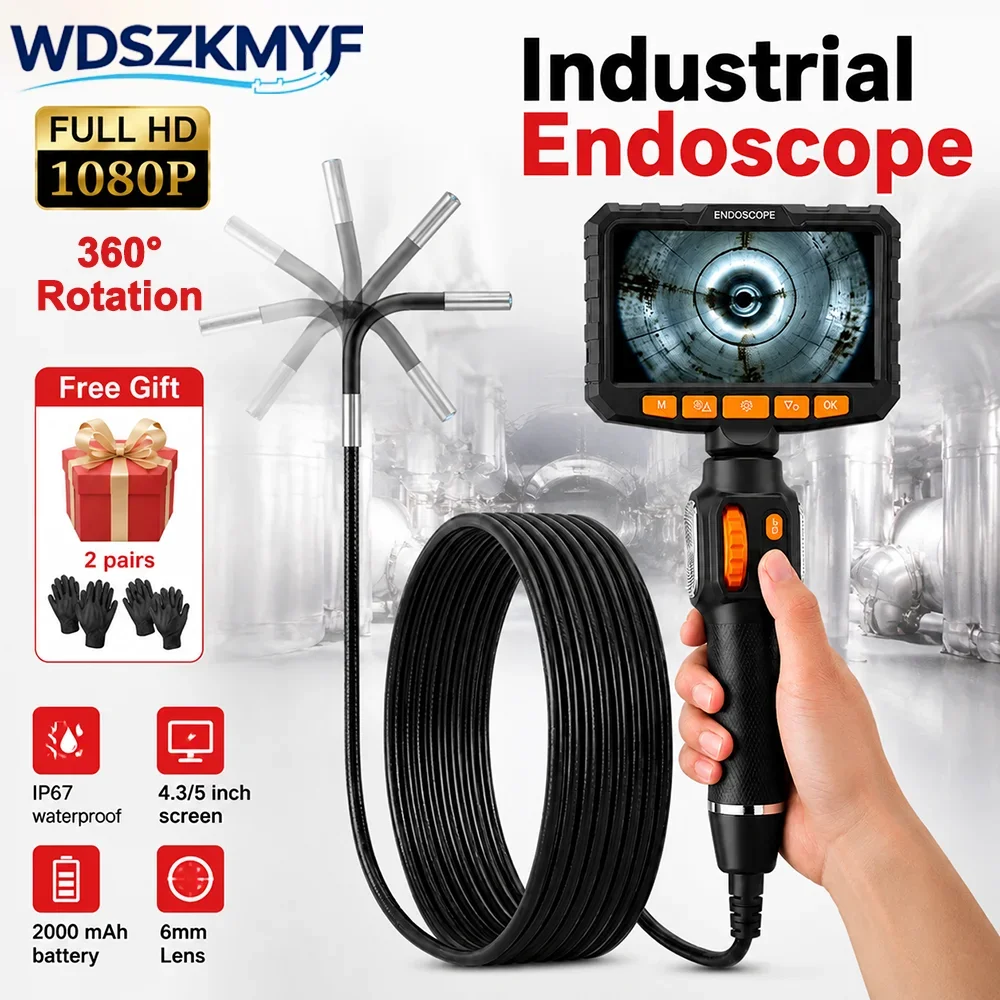 360° Articulating Industrial Borescope 4.3/5