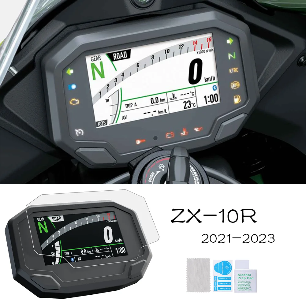 

for KAWASAKI ZX10R ZX-10R 2021 - 2023 Accessories Motorcycle Dashboard Screen Protector TPU Instrument Film