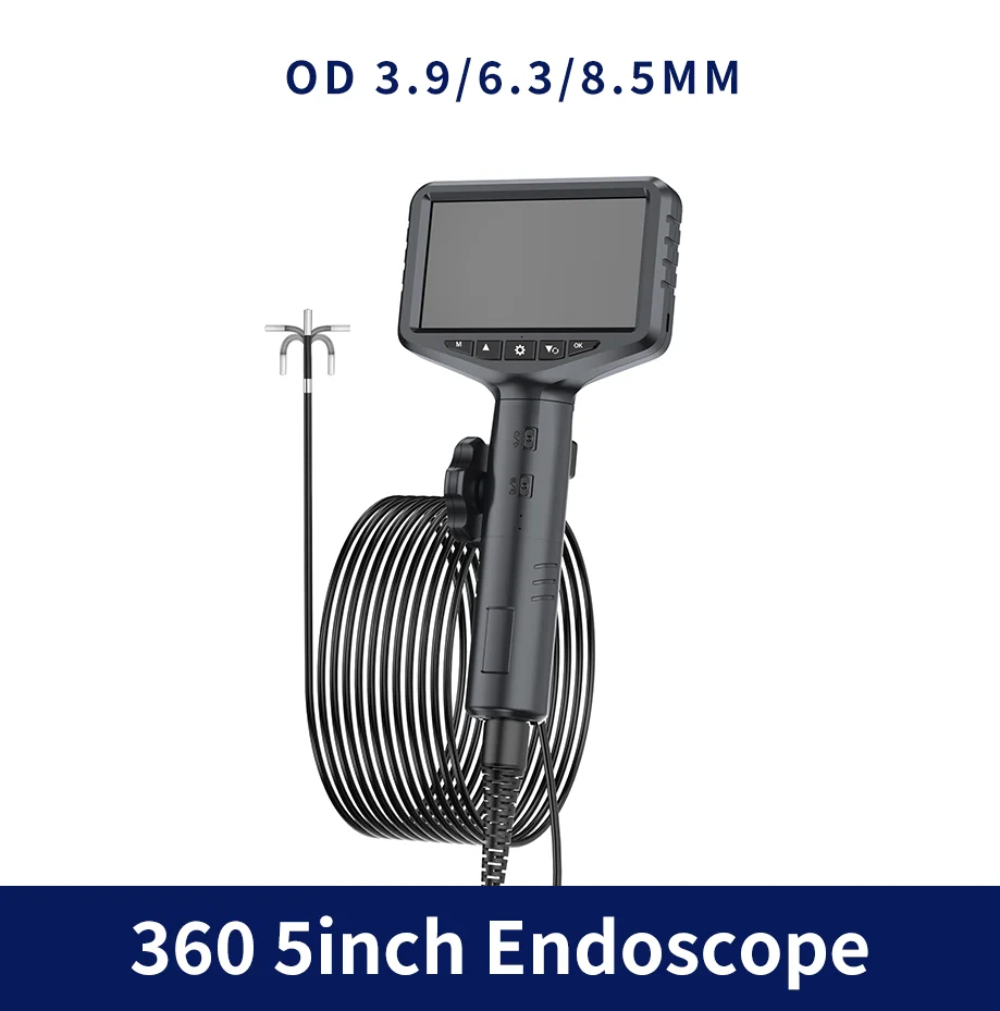 3.9 6mm Articulating Borescope 2 Way 180 Degree Steering Industrial Endoscope 5