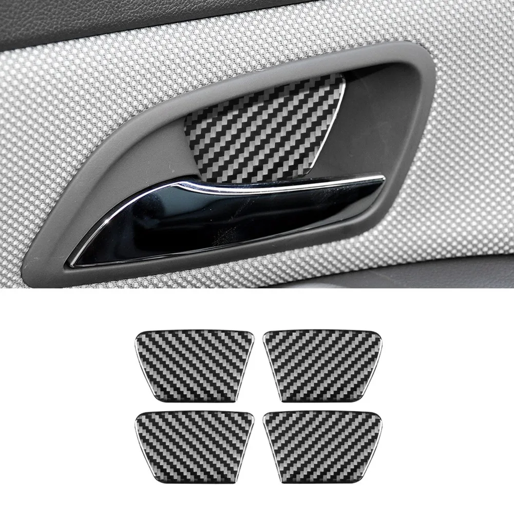 Carbon Fiber Inner Door Handle Bowl Trim Cover Sticker for Chevrolet Cruze 2009-2015 Interior Accessories