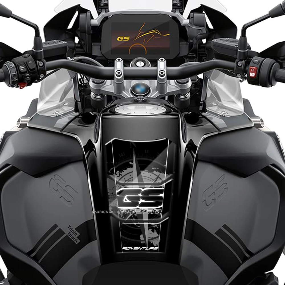 Protetor de Tanques de Motocicleta Resina, Triple Black Edition, BMW Motorrad R1250GS, R 1250 GS Adventure, 40 anos GS, 3D, 2019-2022