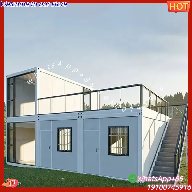 2026 20Ft Prefab Modern Modular Metal Container House for Office Building & Hotel Use Portable Workshop Garage
