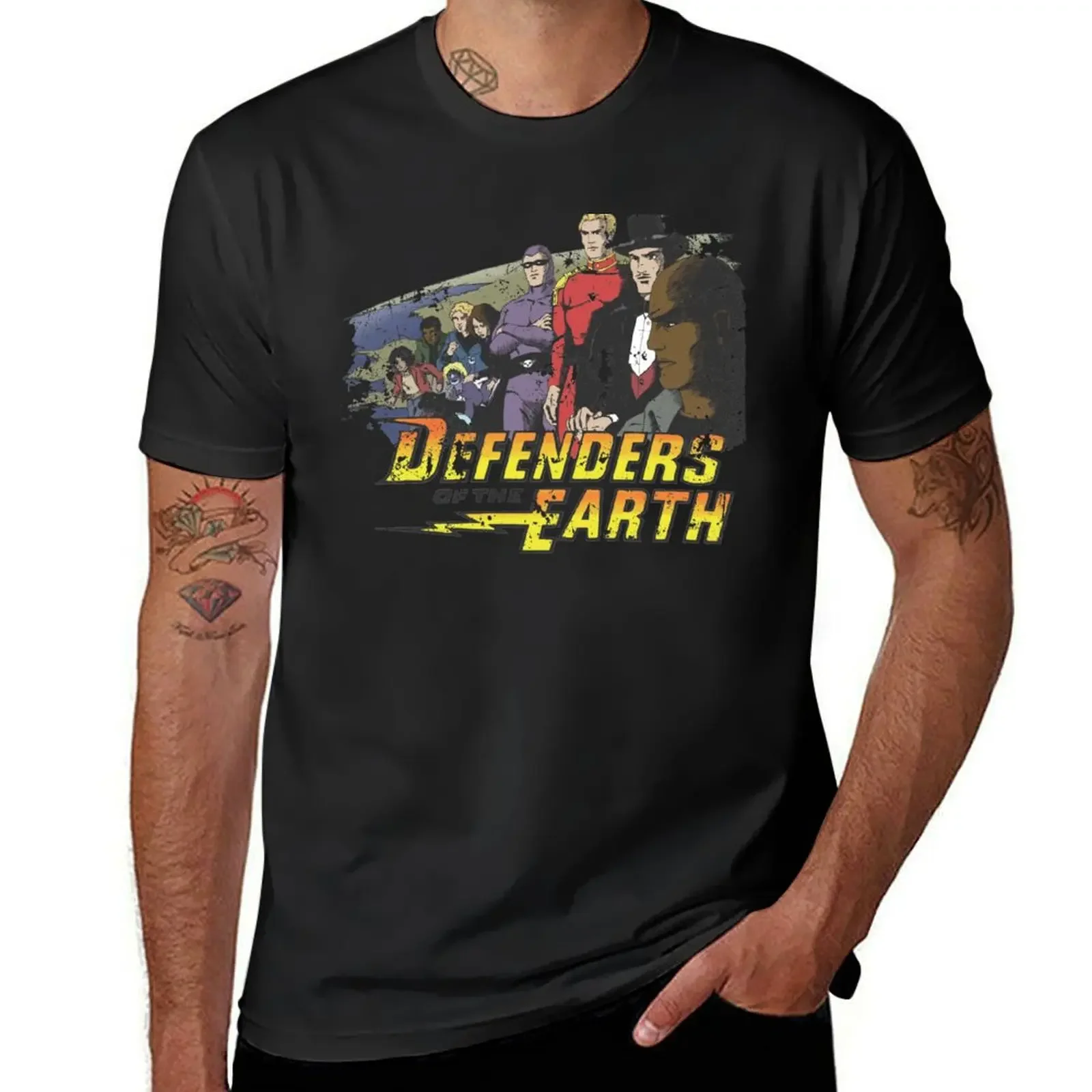 Defenders Of the Earth - Colour T-Shirt graphics tees mens t shirts casual stylish