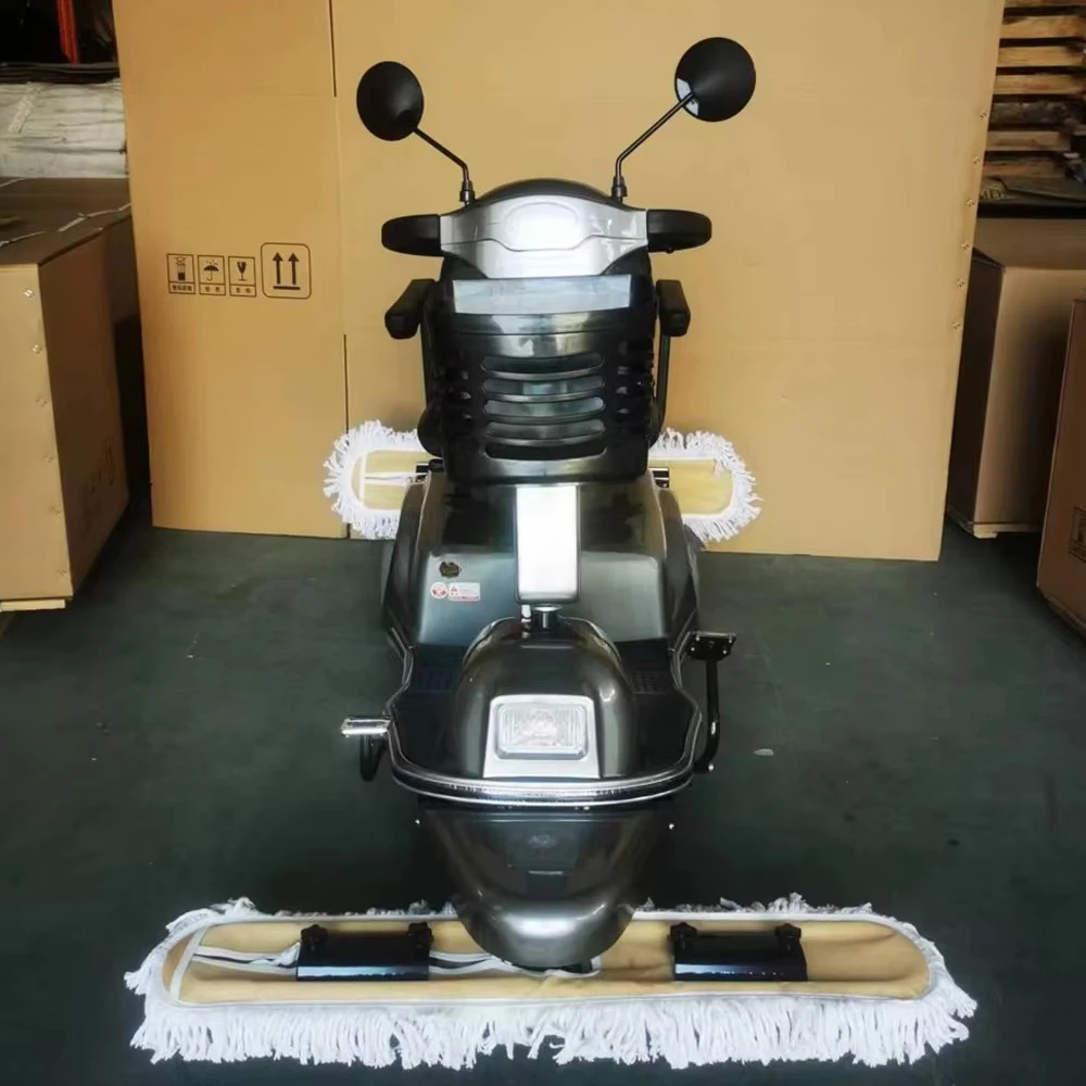 CT3900 Ride on Floor Mop Propelled Carrinho de poeira de três rodas para dirigir esfregando purificador de chão de poeira