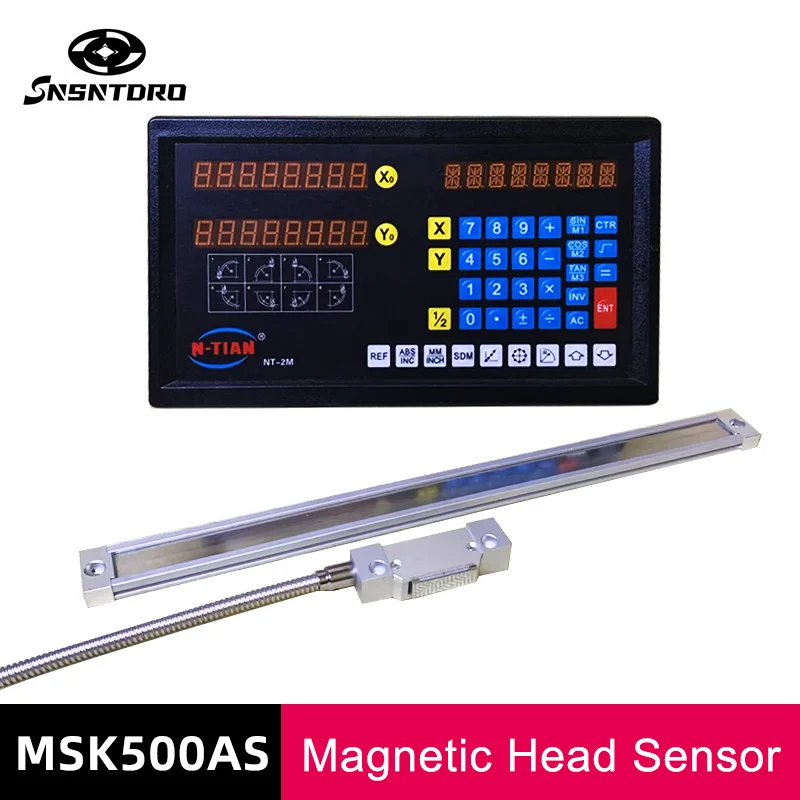 Magnetic Scale Tape Sensor Aluminium alloy Reader Head Linear Displacement Sensor Resolution 0.005mm TTL With Magnet Strip