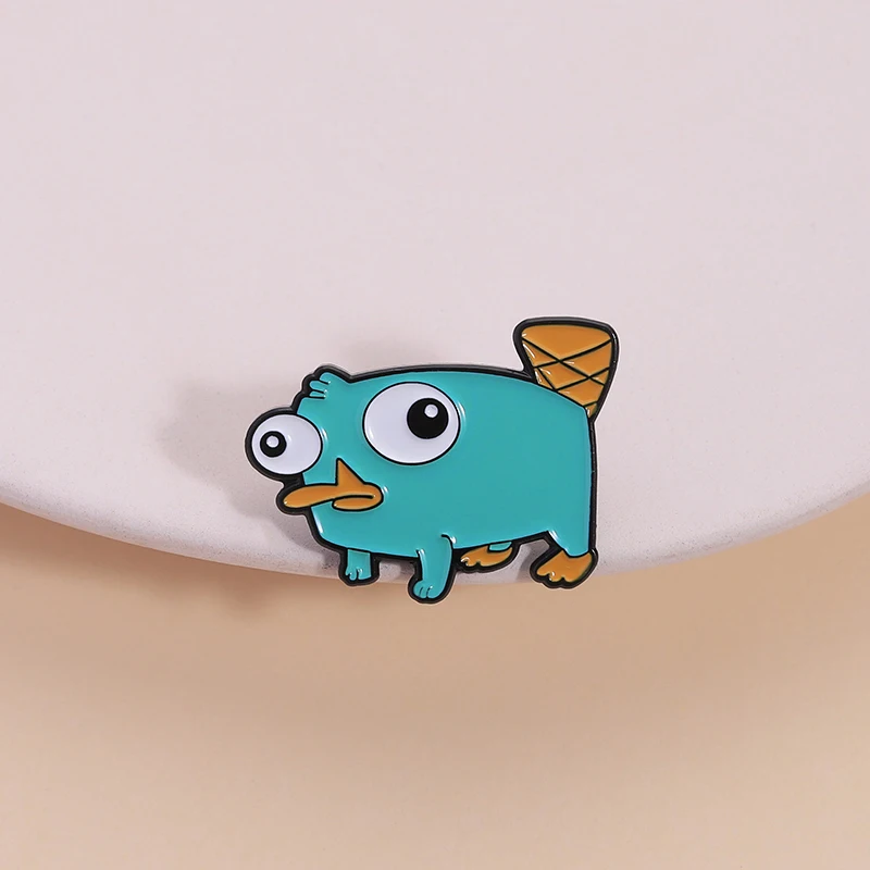 Perry The Platypus Enamel Pin Cartoon Anime Characters Cute Duck Brooch Lapel Backpack Badge Funny Jewelry Gift For Friends ﻿ image 3