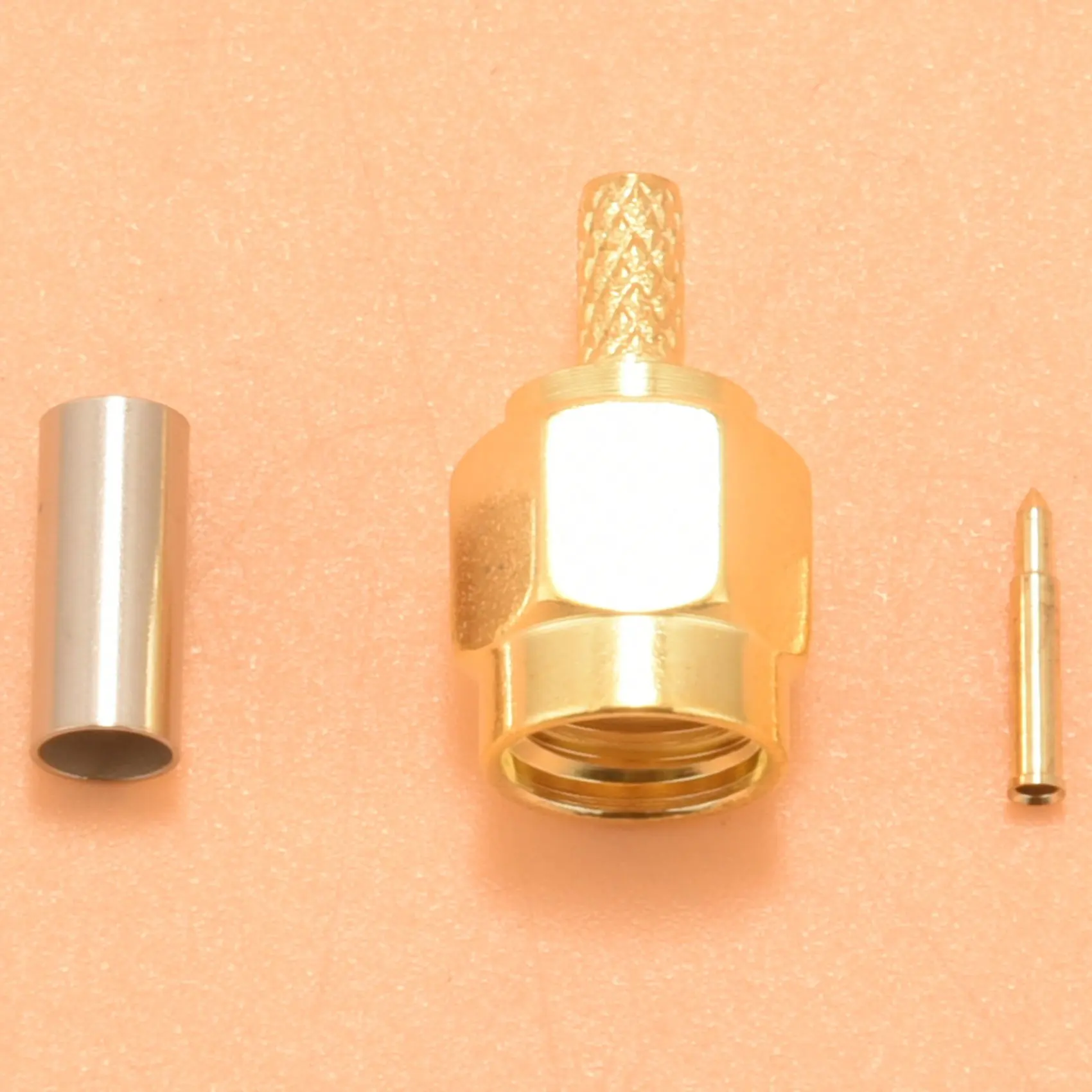 Boas vendas 5pcs SMA Macho Plug Straight Crimp RG316 RG174 Rf Adaptador Conector