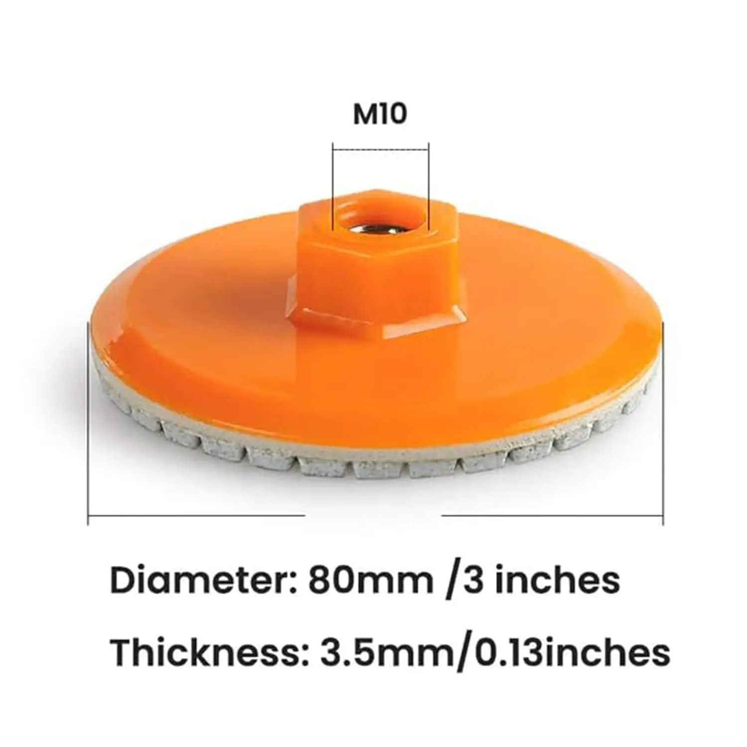 Integrated Stone Trimming Polishing Disc, Diamond Polishing Pads, Wet Dry Polishing Pads Kit, for Granite Stone Concrete Mar