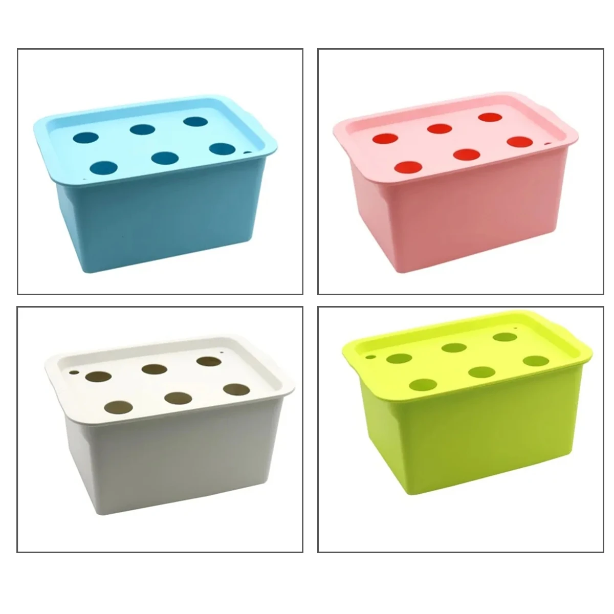6 Holes Plant Site Hydroponic Garden Pots Planters System Indoor Garden Cabinet Box Grow Kit Bubble Nursery Pots 220V/110V 1 Set