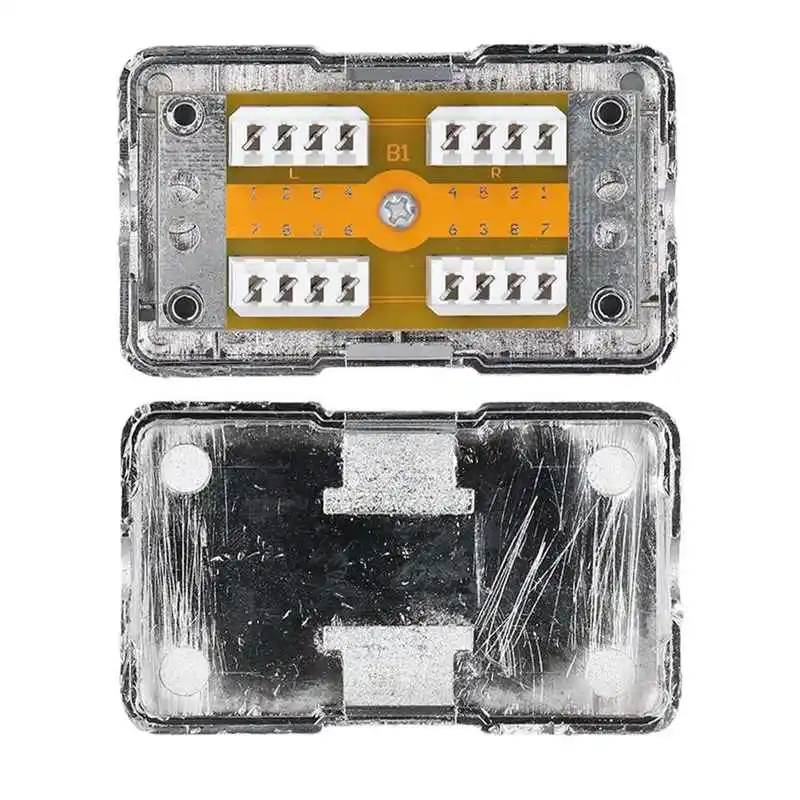 2 قطعة/الوحدة CAT6 صندوق وصلات صندوق أسلاك الشبكة البلاستيكية منفذ واحد مع أداة تركيب للاتصالات المعدات الإلكترونية