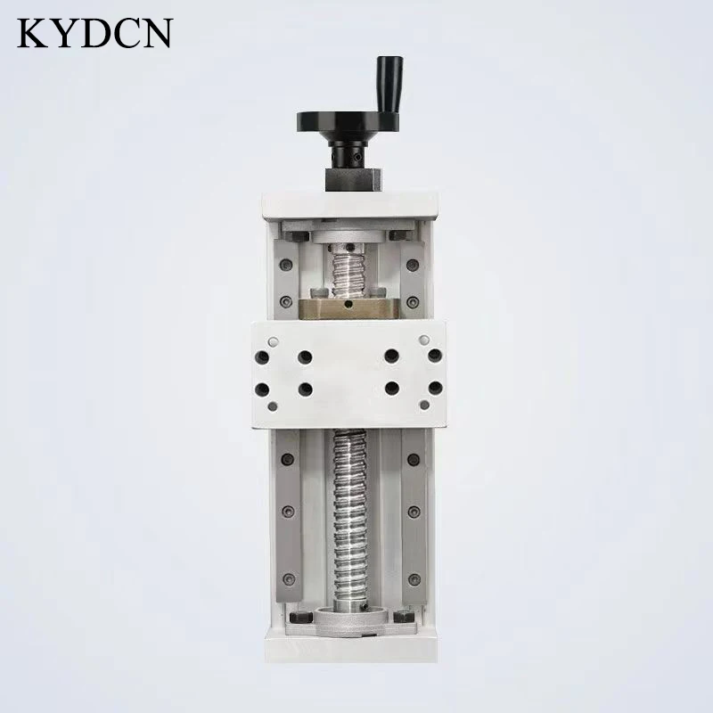 Cross hand crank digital slide module manual linear heavy duty screw CNC guide precision lift laser line rail