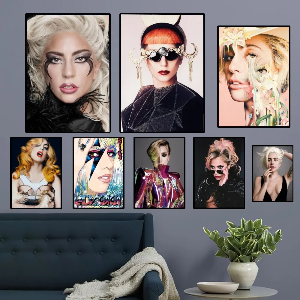 

B-Lady-GagaS-d Born This Way Poster Kraft Paper Vintage Poster Wall Art Painting Study Aesthetic Art For Living Room Home Decor