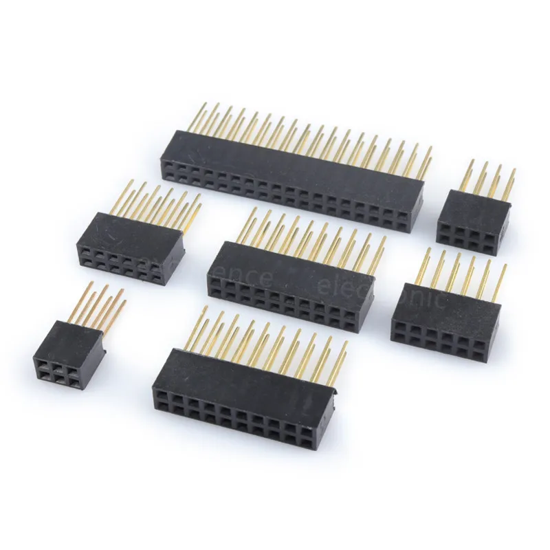 10 SZTUK 2,54 mm Dwurzędowy żeński długi pin 11 mm Odłączana płytka PCB Złącze pinowe 2x3 2x4 2x6 2x8 2x10 2x18 2x20 pinów