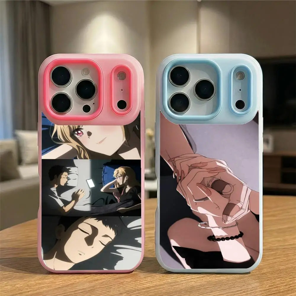 Funda para Teléfono My Dress Up Darling, Ultra Ligera, de TPU Suave y Transparente, para iPhone 12-17, Resistente a Impactos y Antiamarilleamiento