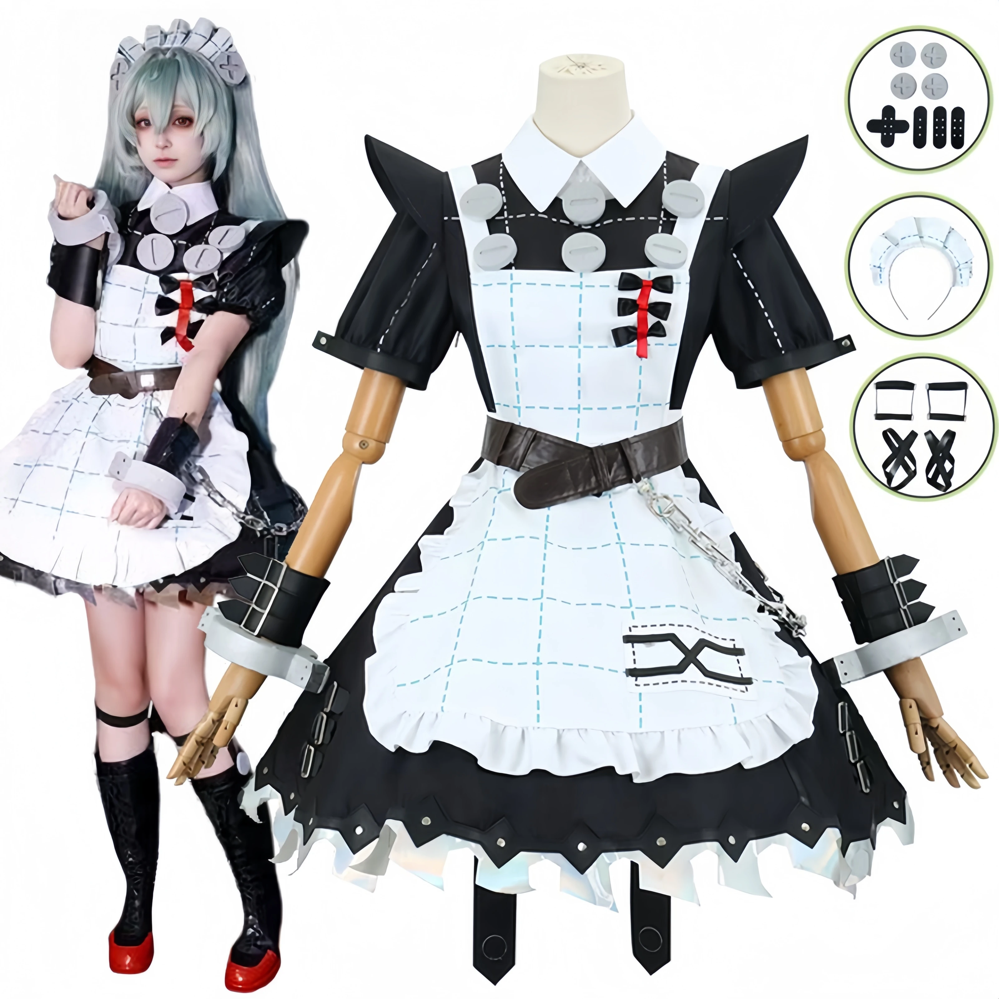 Disfraz de Anime Zenless Zone Zero ZZZ Corin Wickets, Cosplay, juego de rol, Comic Con vestido, fiesta de Halloween