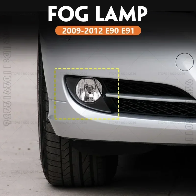 for 2009-2012 E90 E91 BMW 323i 328i 328xi 335d 335i 335xi Front Bumper Fog Lamp (Without Bulb) 63177199893 63177199894