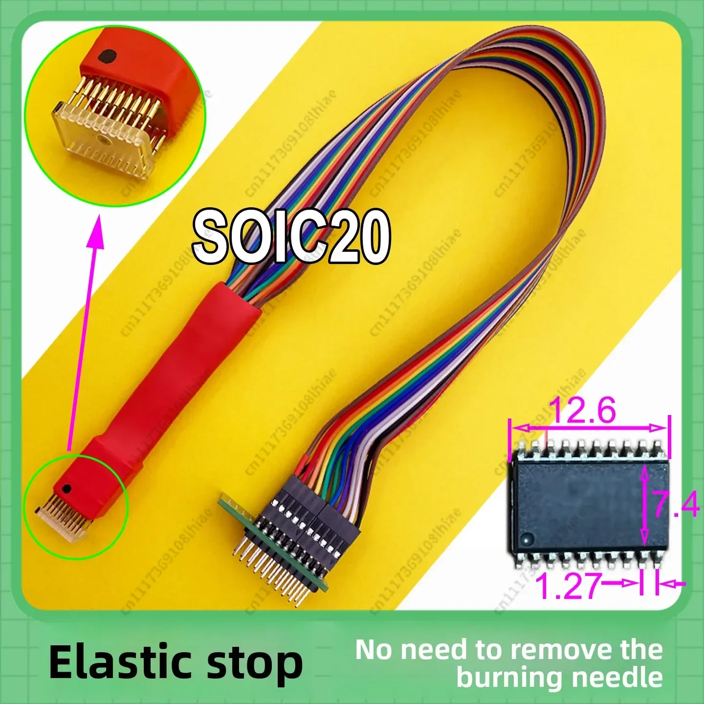 SOP20/28/16/18/14 Universal Programming Probe – Gantry Spring Loaded Pogo Pins, 1.27mm Pitch for IC Burner