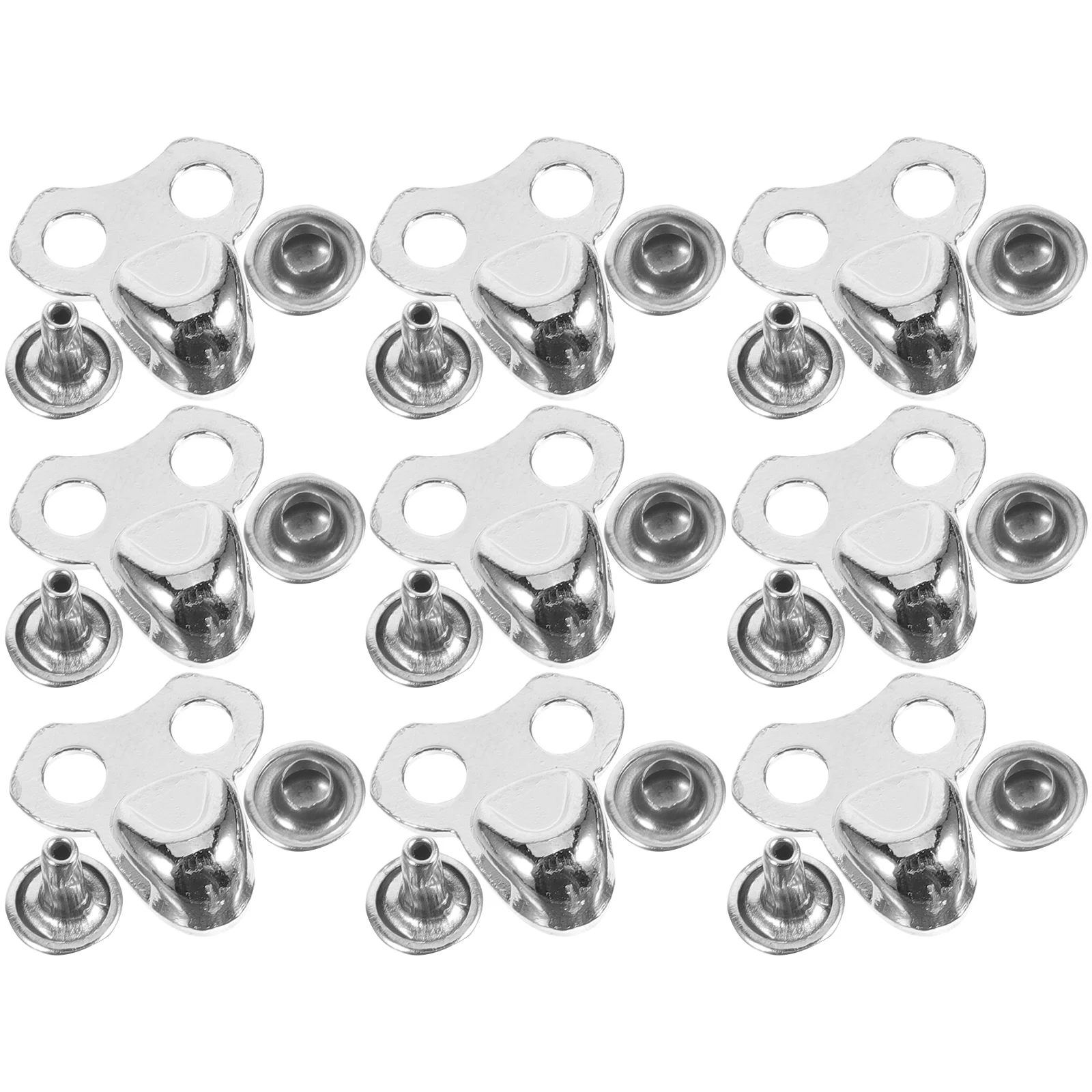 

30pcs Alloy Boot Hooks Shoe Lace Buckle Lightweight Easy Install Repair Accessories For Hiking Climbing Shoes