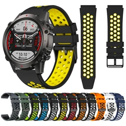 22mm Lug Strap For Zeblaze Ares 3 Pro / Stratos 3 2 Sport Silicone Watch Band Replacement Wristband For Zeblaze Vibe 7 Pro/Lite