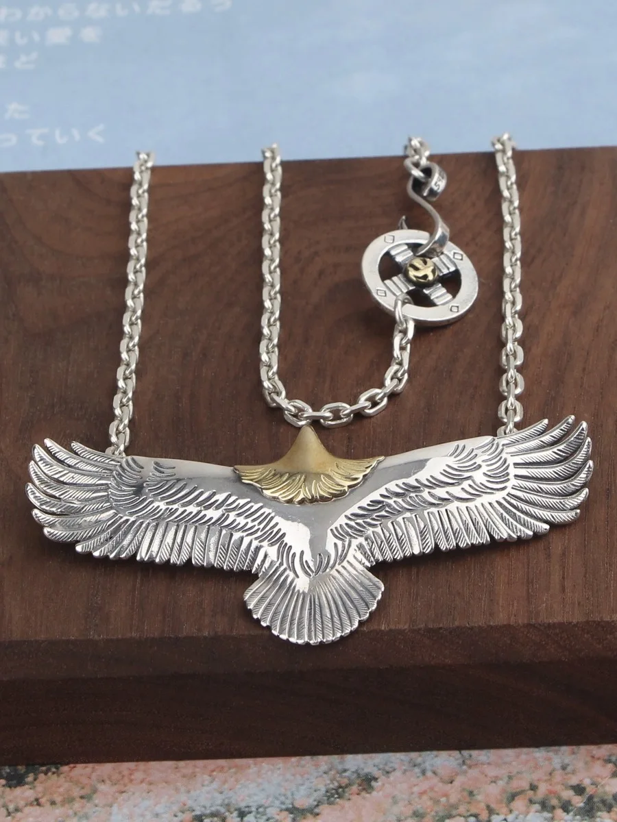 AFP 925 Sterling silver Fashion Eagle necklace for Men Animal jewelry accessories