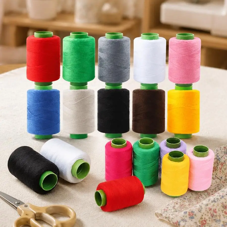 10/20Rolls Sewing Thread, Small Spool Hand Stitching Yarn, Convenient Supply for Clothes Repair, Button Fixing & Tailor Use XJM