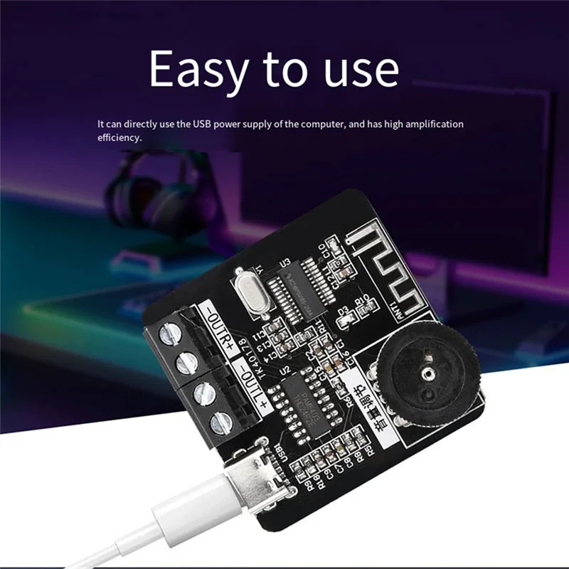 XH-A164 بلوتوث مكبر للصوت مجلس مايكرو الرقمية PAM8403 مكبر للصوت وحدة DC5V امدادات الطاقة 5 واط + 5 واط الطاقة