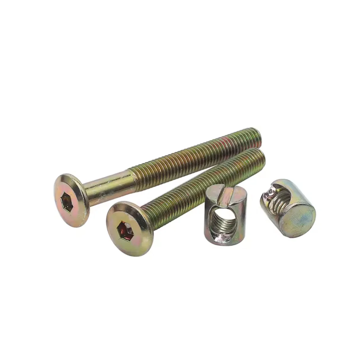 

M6M8 Crib Board Connection Piece Table Chair Cabinet Horizontal Hole Furniture Hammer Screw And Nut Set