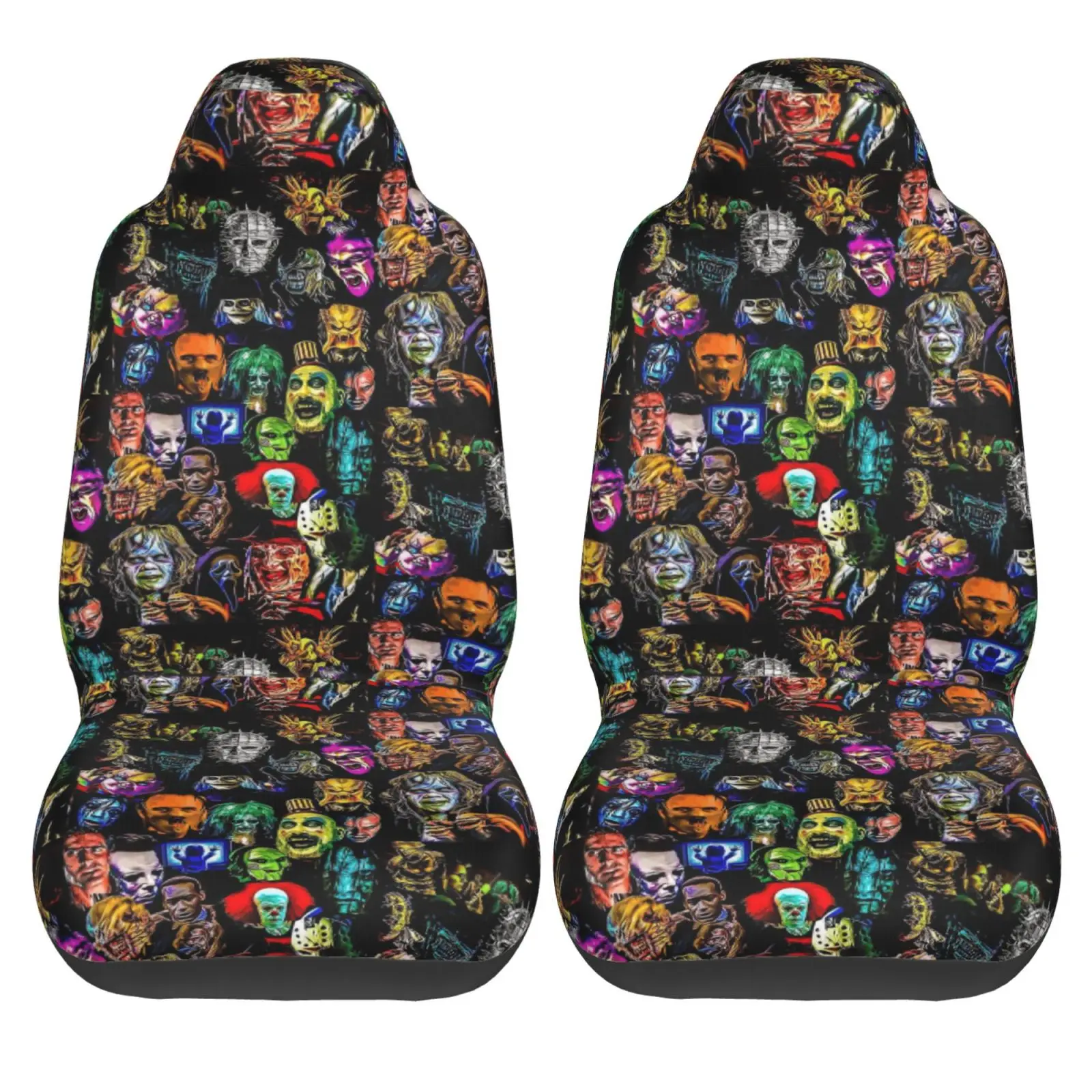 Horror Film Baddies Legends Alien Ripley Car Seat Covers for Women Man Universal Auto Front Seats Protector Fits for Car SUV