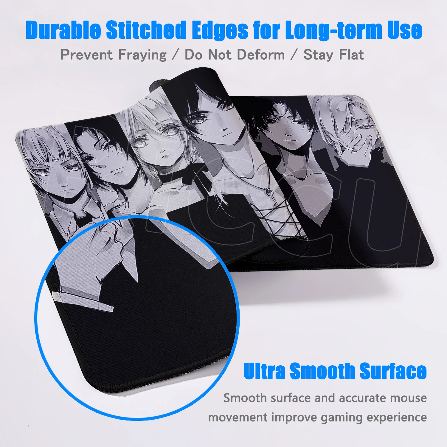 جديد HD الطباعة هجوم على تيتان أنيمي مكتب حصيرة كبيرة قفل حافة ماوس الوسادة الكمبيوتر ماوس الألعاب الكمبيوتر المحمول لوحة المفاتيح الماوس الحصير البساط #4