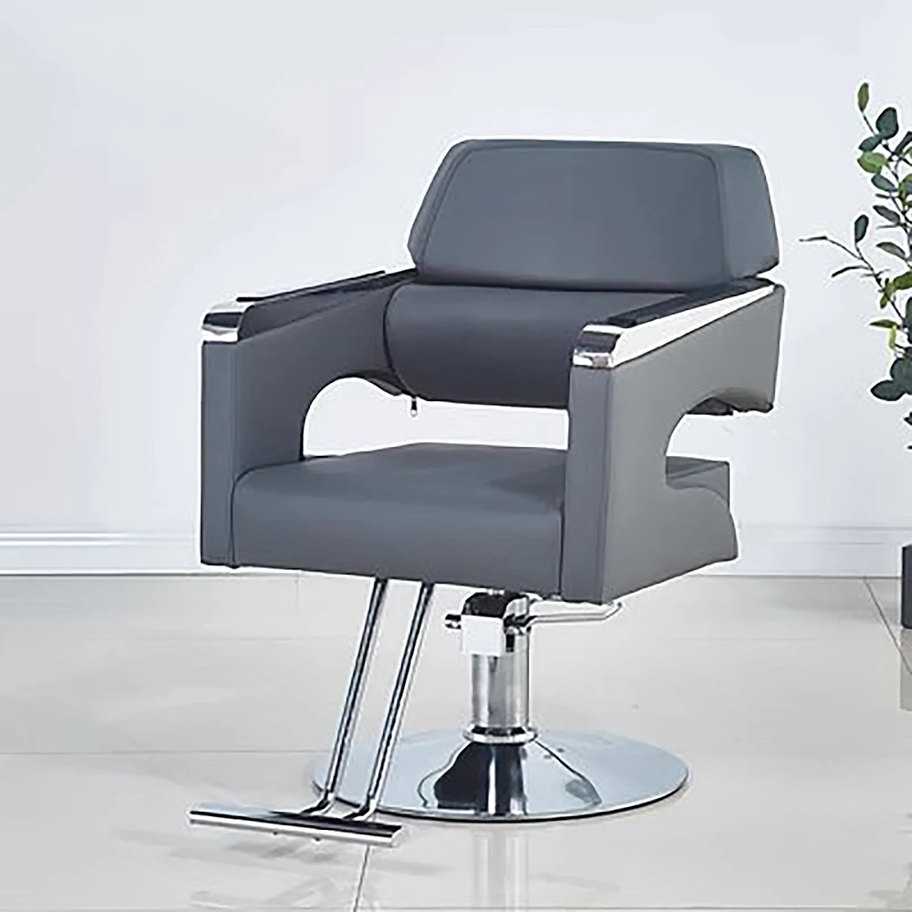 Hairdressing chair for Professional Professional Modern Comfortable Salon Equipment Luxury Design Adjustable hairdressing Black