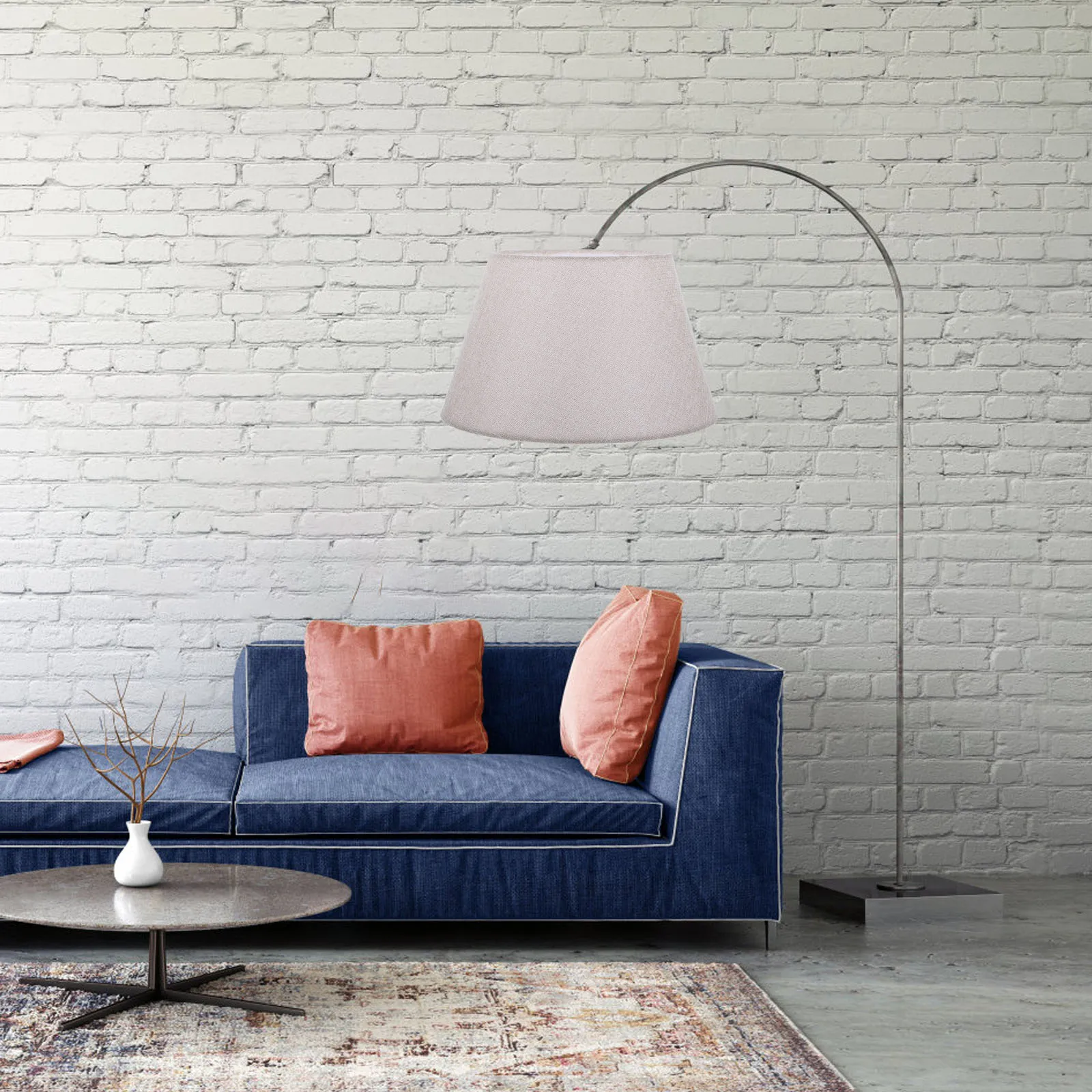 

Stylish Cloth Desktop Cloth Lampshade For Desk Lamp For Bedroom Living Room Lamp Shade Light Shade Cover Light Cover (E27)