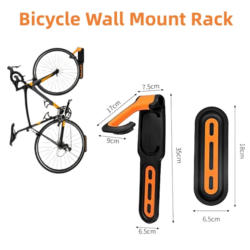 Bicycle Wall Mount Rack Foldable Vertical Bike Rack Wall Mounted Vertical MTB Storage Hanger Cycling Display Stand