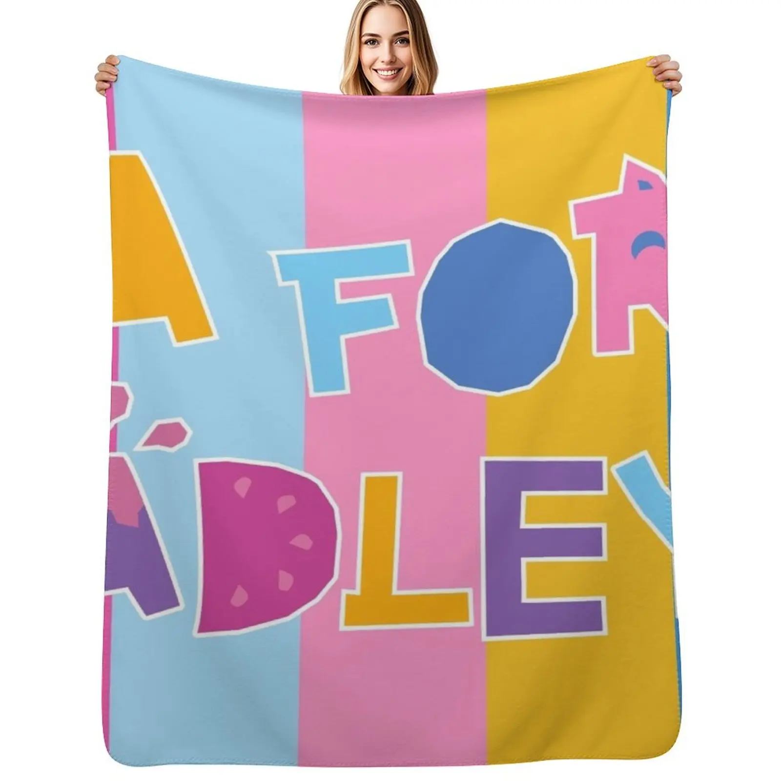 Not A for not Adley Throw Blanket Cute Multi-Purpose Soft Big Tourist Summer Beddings valentine gift ideas Blankets