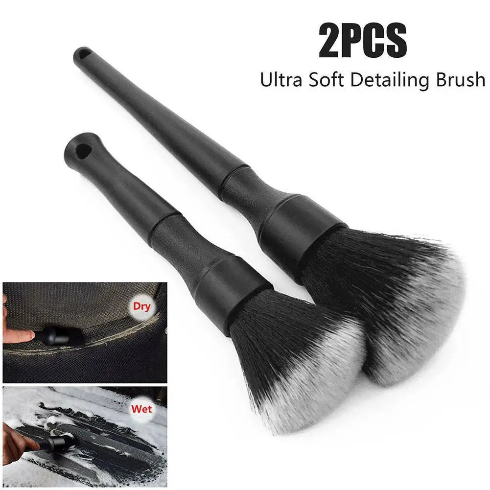 Car/ Motorcycle Interior Detailing Brush Soft Bristle Cleaning Brush Motorcycle Auto Cleaning Tools Detail Dash Duster Brush