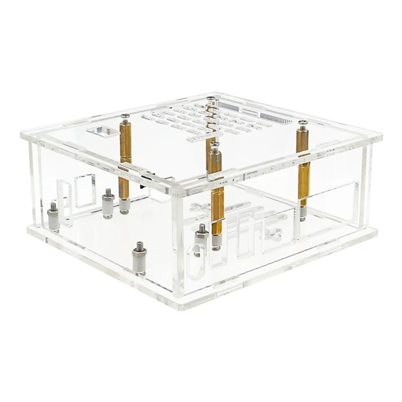 A42Z-para Raspberry Pi 5 funda + ventilador de radiador + Compatible con placa adaptadora HD compatible con placa de expansión de salida Dual 4K