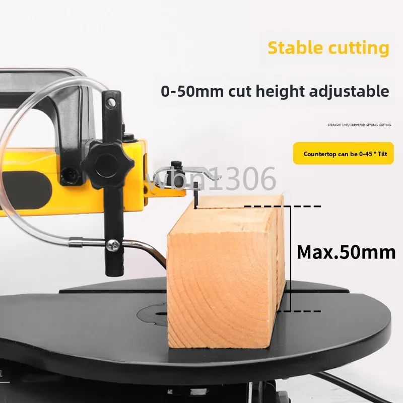 Desktop speed controlled wire saw machine, lace wire, woodworking carving, multi-function electric curve saw