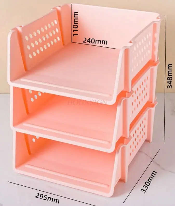 1 portadocumenti per archiviazione desktop da ufficio può impilare cartelle, scatole di immagazzinaggio e organizzazione dei dati con più strati di archiviazione
