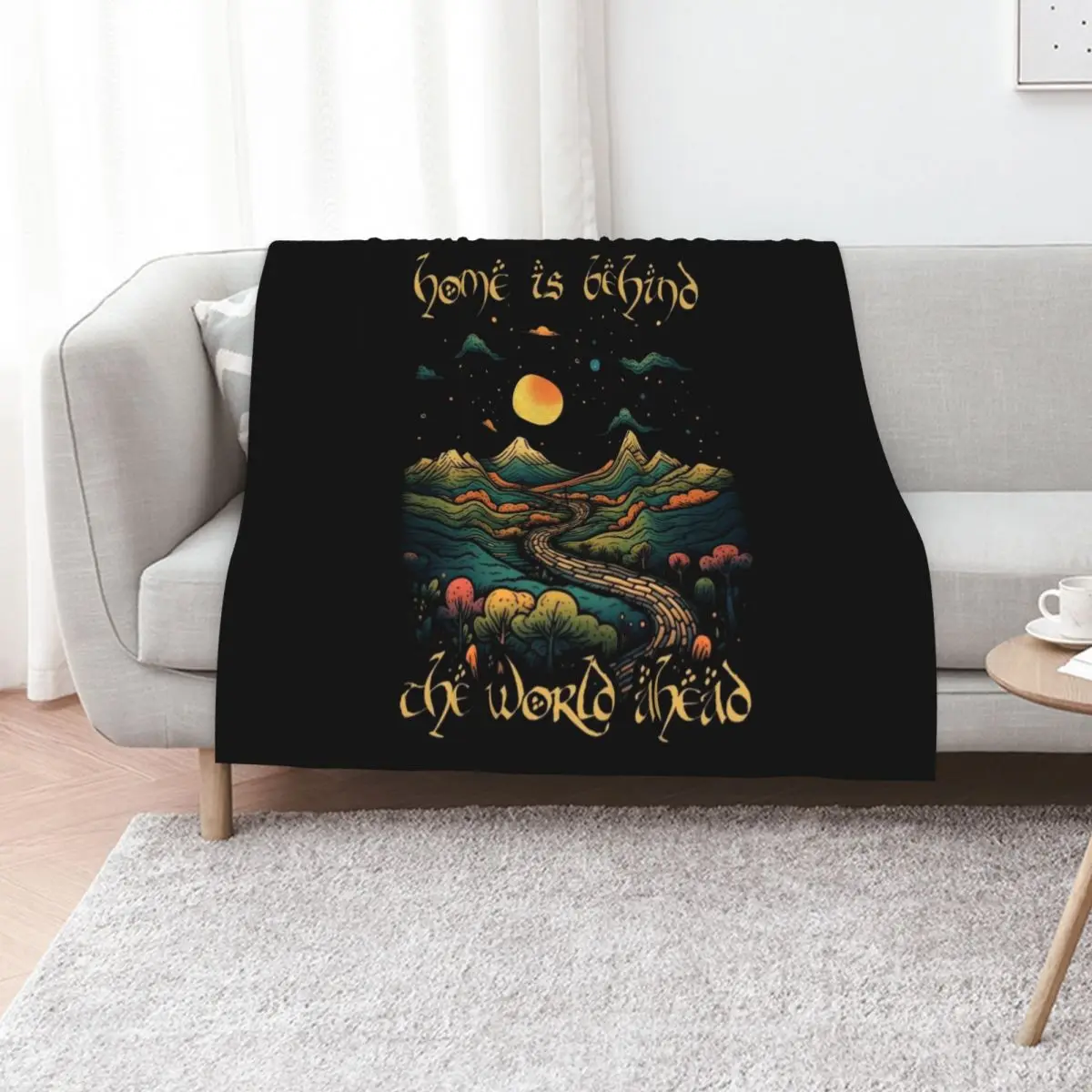 Home is Behind, the World Ahead - Start Night - Fantasy Throw Blanket Luxury Brand wednesday Retros Nap Beach Blankets