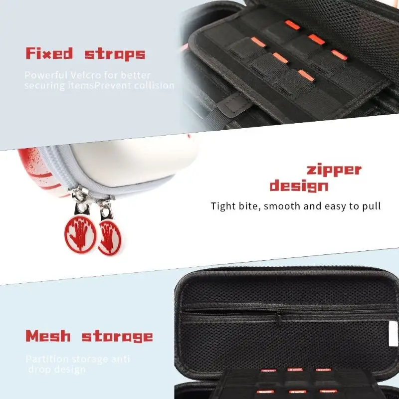 Kotak penyimpanan kapasitas besar untuk konsol game sw2 membawa kantong organisasi mudah