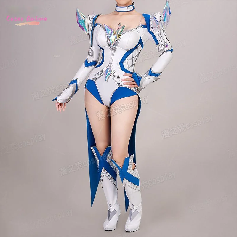 뉴 웨이브 스킨 화이트 퀸 코스프레 의상 Emma Frost ‌   유니폼 할로윈 카니발 파티 크리스마스 역할 놀이 옷 의류