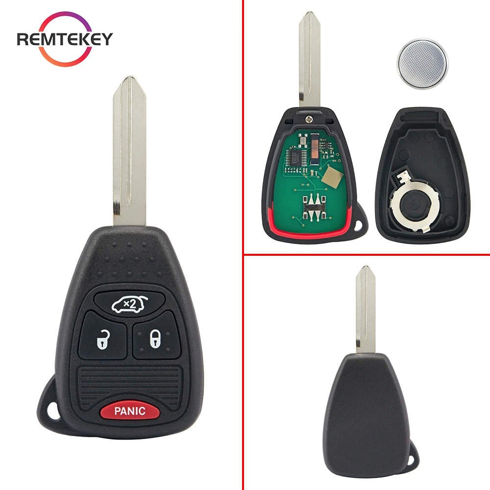 

REMTEKEY Remote Car key Fob FCC OHT692713AA/OHT692427AA 4 button 315Mhz for Chrysler 300C PT Cruiser Dodge Charger Jeep Liberty