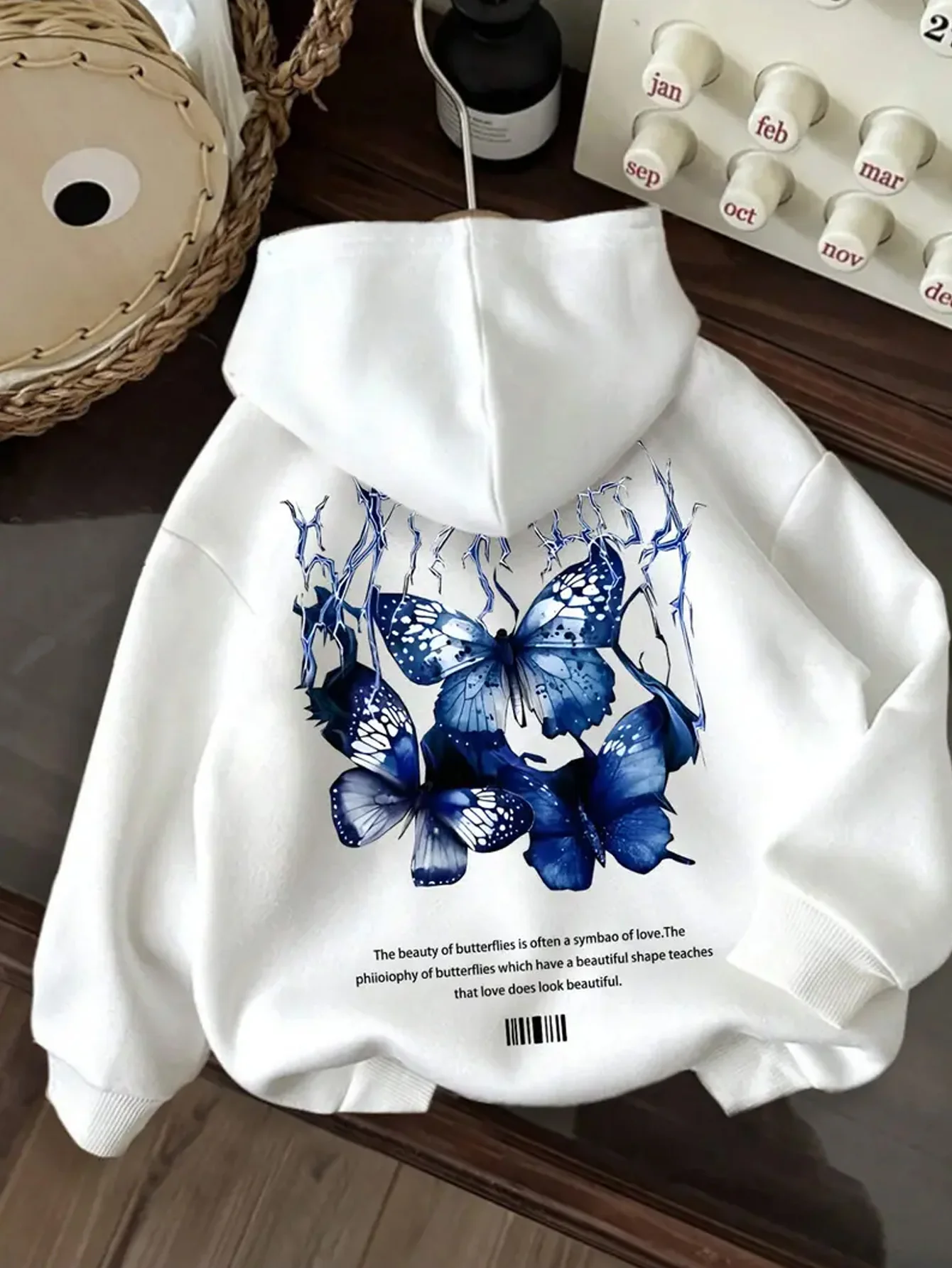 

Cherry Graphic Printing Autumn and Winter Pure Cotton Men's and Women's Hoodies Casual Outdoor Street Sports Training Brand